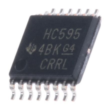 Texas Instruments Schieberegister 8-Bit Schieberegister HC Seriell Zu Seriell, Parallel SMD 16-Pin TSSOP 1