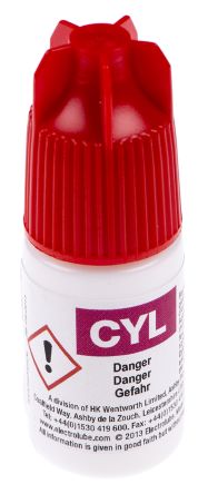Electrolube Cyanolube Sekundenkleber Cyanacrylat Flüssig Transparent, Flasche 6 X 5 Ml