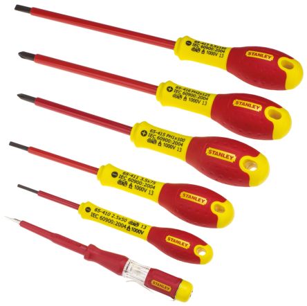 Stanley 6 pieces Electrical Parallel; Phillips Screwdriver Set