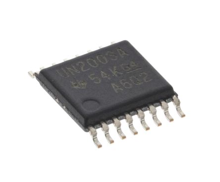 Texas Instruments NPN Darlington-Transistor 50 V 500 MA, TSSOP 16-Pin Single & Common Emitter