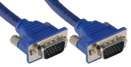 RS PRO VGA-Kabel A VGA / Stecker B VGA / Stecker, 1m Blau