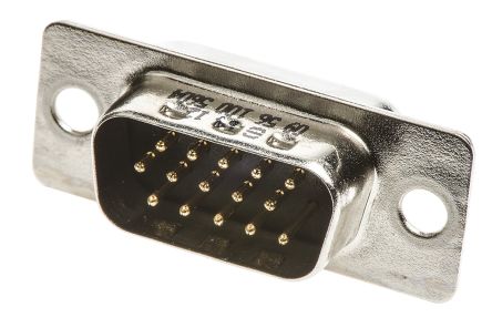 HARTING Sub-D Steckverbinder E Stecker, 15-polig / Raster 2.29mm, Kabelmontage Lötanschluss
