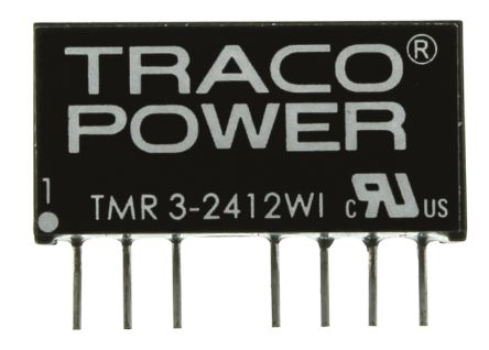 TRACOPOWER TMR 3WI DC/DC-Wandler 3W 24 V Dc IN, 12V Dc OUT / 250mA 1.6kV Dc Isoliert