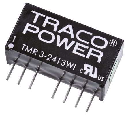 TRACOPOWER TMR 3WI DC/DC-Wandler 3W 24 V Dc IN, 15V Dc OUT / 200mA 1.5kV Dc Isoliert