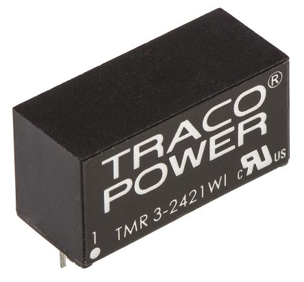 TRACOPOWER TMR 3WI DC/DC-Wandler 3W 24 V Dc IN, ±5V Dc OUT / ±300mA 1.5kV Dc Isoliert