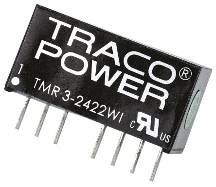 TRACOPOWER TMR 3WI DC/DC-Wandler 3W 24 V Dc IN, ±12V Dc OUT / ±125mA 1.5kV Dc Isoliert