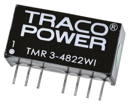 TRACOPOWER TMR 3WI DC/DC-Wandler 3W 48 V Dc IN, ±12V Dc OUT / ±125mA 1.5kV Dc Isoliert