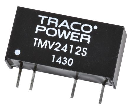 TRACOPOWER TMV DC/DC-Wandler 1W 24 V Dc IN, 12V Dc OUT / 80mA 3kV Dc Isoliert