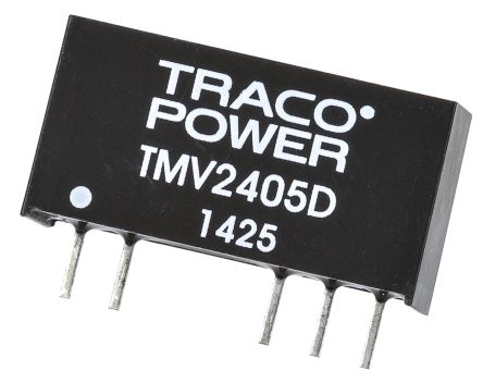TRACOPOWER TMV DC/DC-Wandler 1W 24 V Dc IN, ±5V Dc OUT / ±100mA 3kV Dc Isoliert