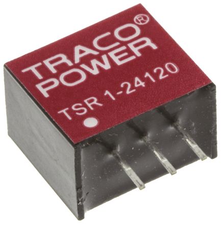 TRACOPOWER Regulador De Conmutación, Entrada 15 → 36V Dc, Salida 12V Dc, 1A, 12W