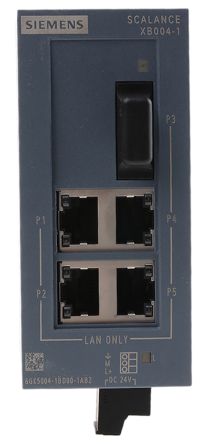 Siemens Switch Ethernet SCALANCE 4 Ports RJ45, 100Mbit/s, Montage Rail DIN
