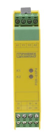 菲尼克斯 安全继电器, PSR-SCP系列, 24V 直流, 1通道, 适用于紧急停止、 安全开关/联锁