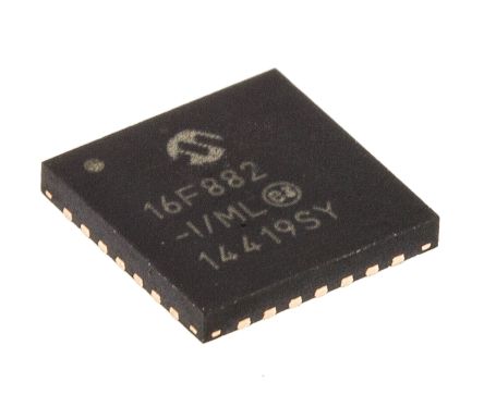 Microchip Mikrocontroller PIC16F PIC 8bit SMD 2048 X 14 Wörter, 128 B QFN 28-Pin 20MHz 128 B RAM