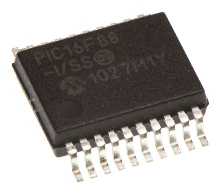 Microchip Mikrocontroller PIC16F PIC 8bit SMD 7168 KB, 256 B SSOP 20-Pin 20MHz 368 B RAM