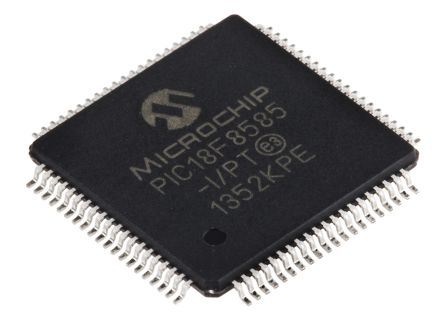 Microchip PIC18F8585-I/PT, 8bit PIC Microcontroller, PIC18F, 40MHz, 1.024 KB, 48 KB Flash, 80-Pin TQFP