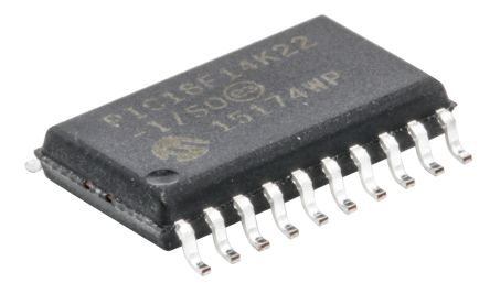 Microchip Microcontrolador PIC18F14K22-I/SO, Núcleo PIC De 8bit, RAM 512 B, 64MHZ, SOIC De 20 Pines
