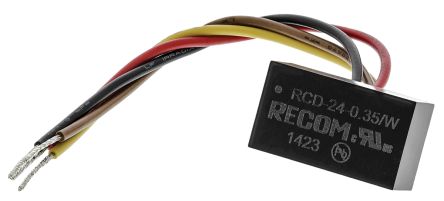 Recom LED Driver, 2 → 35V Dc Output, 12.25W Output, 350mA Output, Constant Current Dimmable