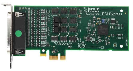 Brainboxes PCIe Erweiterungskarte Seriell, 4-Port RS422, RS485 921.6Kbit/s 128 B
