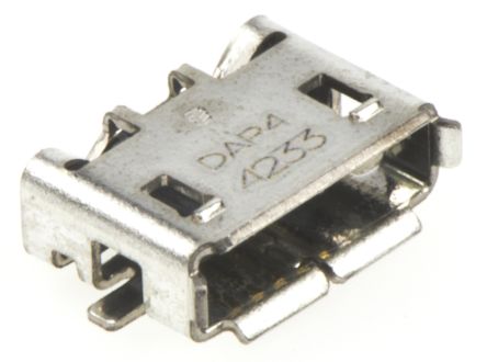 TE Connectivity Connecteur USB 2.0 Micro AB Femelle, Montage En Surface, Angle Droit