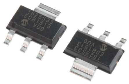 Microchip Régulateur De Tension, MCP1825S-3302E/DB, 500mA, SOT-223 3+Tab Broches.
