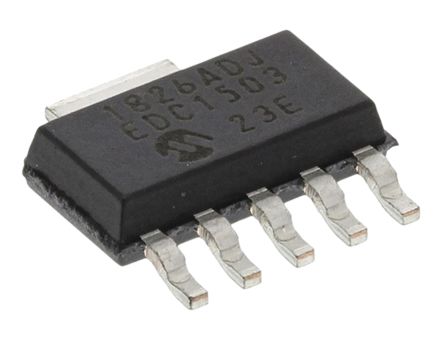 Microchip Spannungsregler 1A, 1 Niedrige Abfallspannung SOT-223, 5+Tab-Pin, Einstellbar
