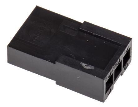 Molex Carcasa De Conector 43640-0301, Serie Micro-Fit 3.0, Paso: 3mm, 3 Contactos,, 1 Fila Filas, Recto, Macho,