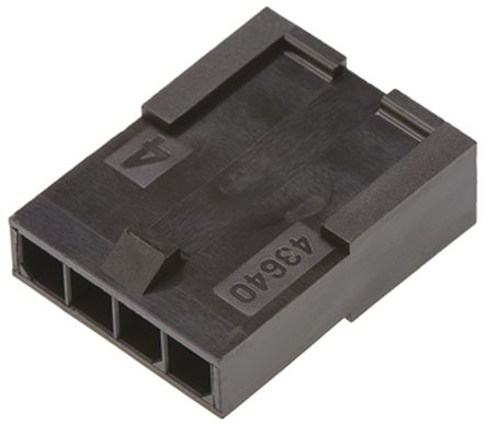 Molex Micro-Fit 3.0 Steckverbindergehäuse Stecker 3mm, 4-polig / 1-reihig Gerade, Tafelmontage Für Stecker Micro-Fit 3.0