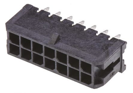 Molex Micro-Fit 3.0 Leiterplatten-Stiftleiste Gerade, 14-polig / 2-reihig, Raster 3.0mm, Kabel-Platine,