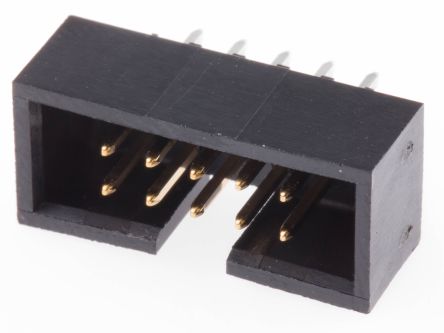 Molex C-Grid Series Straight Through Hole PCB Header, 10 Contact(s), 2.54mm Pitch, 2 Row(s), Shrouded