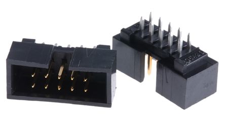 Molex C-Grid Leiterplatten-Stiftleiste Gerade, 10-polig / 2-reihig, Raster 2.54mm, Kabel-Platine,