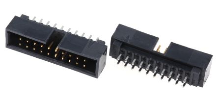 Molex Conector Macho Para PCB Serie C-Grid De 20 Vías, 2 Filas, Paso 2.54mm, Para Soldar, Montaje En Orificio Pasante