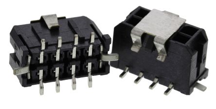 Molex Micro-Fit 3.0 Leiterplatten-Stiftleiste Gerade, 8-polig / 2-reihig, Raster 3.0mm, Kabel-Platine,