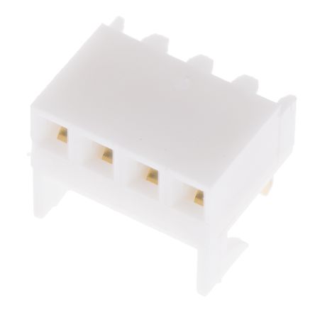 Molex KK 254 Series Right Angle Through Hole Mount PCB Socket, 4-Contact, 1-Row, 2.54mm Pitch, Solder Termination