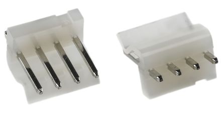 Molex KK 396 Series Straight Through Hole Pin Header, 4 Contact(s), 3.96mm Pitch, 1 Row(s), Unshrouded