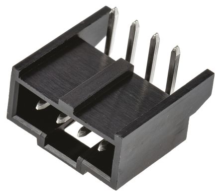 Molex C-Grid III Leiterplatten-Stiftleiste Gewinkelt, 4-polig / 1-reihig, Raster 2.54mm, Kabel-Platine,