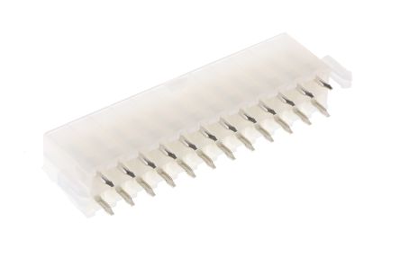 Molex Mini-Fit Jr. Leiterplatten-Stiftleiste Gerade, 24-polig / 2-reihig, Raster 4.2mm, Kabel-Platine,