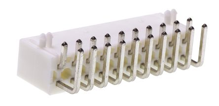 Molex Mini-Fit Jr. Leiterplatten-Stiftleiste Gewinkelt, 20-polig / 2-reihig, Raster 4.2mm, Kabel-Platine,