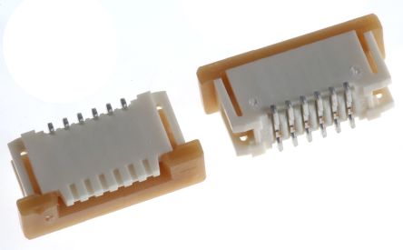 Molex Easy-On, SMD FPC-Steckverbinder, Buchse, 6-polig / 1-reihig, Raster 1mm Lötanschluss