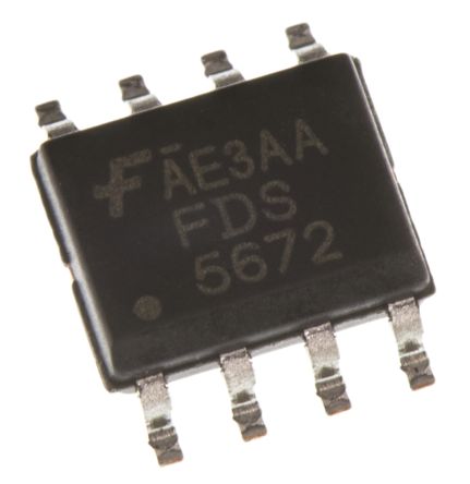Onsemi PowerTrench FDS5672 N-Kanal, SMD MOSFET 60 V / 12 A 2,5 W, 8-Pin SOIC