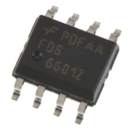 Onsemi MOSFET FDS6681Z, VDSS 30 V, ID 20 A, SOIC De 8 Pines,, Config. Simple