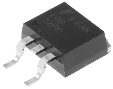 Onsemi FQB22P10TM P-Kanal, SMD MOSFET 100 V / 22 A 3,75 W, 3-Pin D2PAK (TO-263)