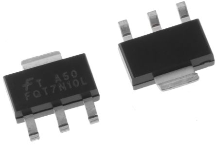Onsemi MOSFET, Canale N, 350 MΩ, 1,7 A, SOT-223, Montaggio Superficiale