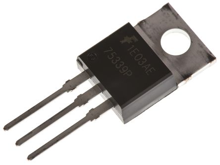 Onsemi UltraFET HUF75339P3 N-Kanal, THT MOSFET 55 V / 75 A 200 W, 3-Pin TO-220AB