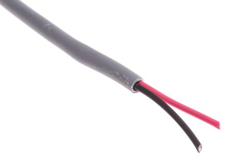 Alpha Wire Alpha Essentials Datenkabel 0,56 Mm² Ø 4.83mm Kupfer Verzinnt Schirmung LSZH Isoliert Mehrleiter Grau