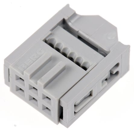 Amphenol Communications Solutions 6-Way IDC Connector Socket For Cable Mount, 2-Row