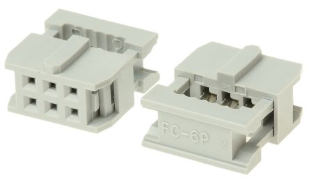 ASSMANN WSW 6-Way IDC Connector Socket For Cable Mount, 2-Row