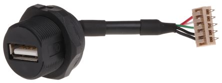 ASSMANN WSW Straight, Cable Mount Type A IP67 USB Connector