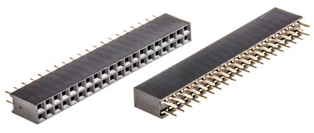 ASSMANN WSW Straight Through Hole Mount PCB Socket, 40-Contact, 2-Row, 2.54mm Pitch, Solder Termination