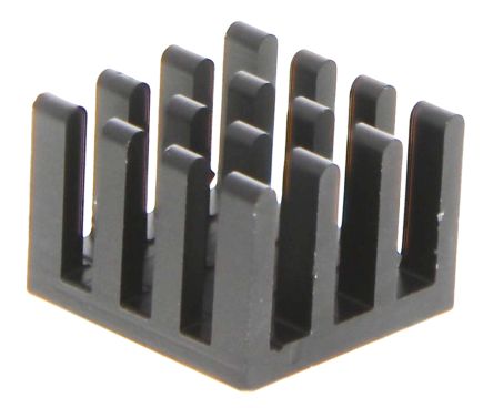 Fischer Elektronik Disipador De Aluminio Negro, 27.4K/W, Dim. 14 X 14 X 10mm Para BGA, Para Usar Con Universal Square