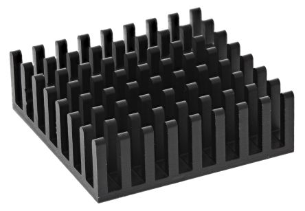 Fischer Elektronik Kühlkörper Für Universelle Quadratische Alu 17K/W, 31mm X 31mm X 10mm, Klebefolie, Metallfolie